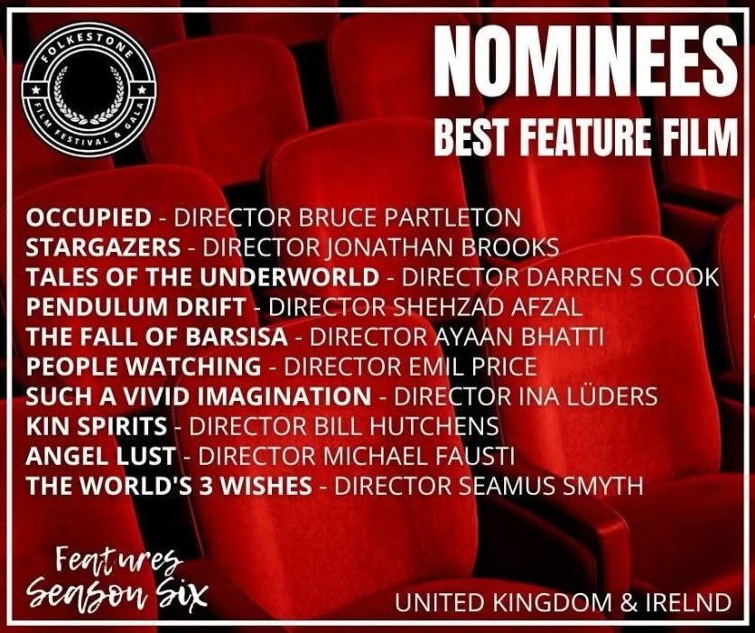 Folkestone Film Festival Official Selection of Pendulum Drift feature film by filmmaker Shehzad Afzal, who won the EIFF 2009 Trailblazer awards presented by Sir Sean Connery, and encouraged him to make the film inside him
