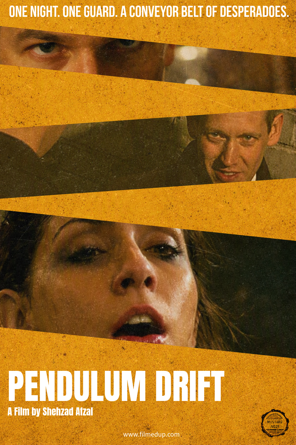 Film Poster for Pendulum Drift feature film by filmmaker Shehzad Afzal, who won the EIFF 2009 Trailblazer awards presented by Sir Sean Connery, and encouraged him to make the film inside him